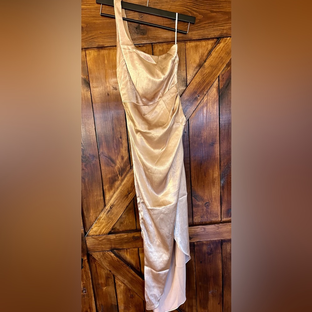Willow Wrap Dress | Champagne | Size Small